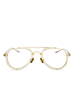 Vysen Eyewear Zavit double-bridge round glasses - Gold