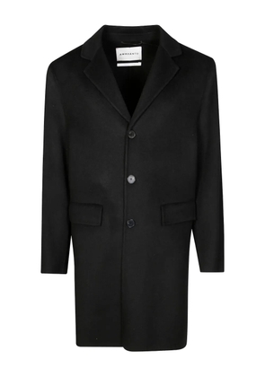 AMARÁNTO notched-lapels overcoat - Black