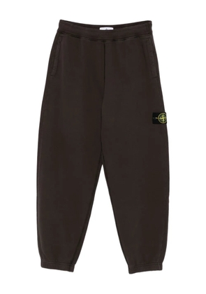 Stone Island 6200004 logo-patch cuffed trousers - Grey