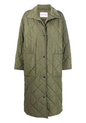 STAND STUDIO recycled polyester quilted coat - Green