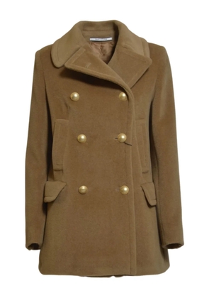 Tagliatore double-breasted button-fastening coat - Brown
