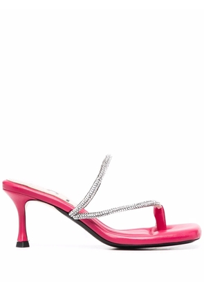 Nº21 70mm crystal-embellished strappy sandals - Pink
