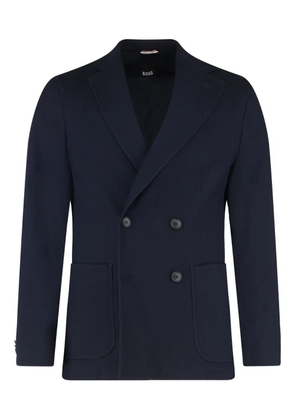 BOSS double-breasted blazer - Blue