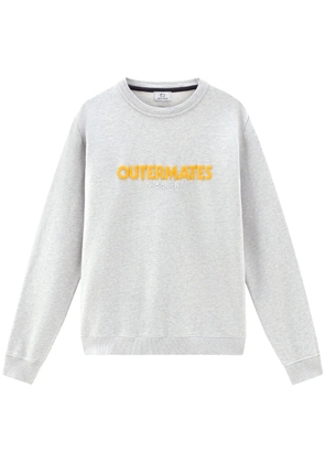Woolrich logo-embroidered cotton sweatshirt - Grey