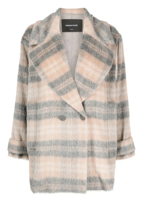 Fabiana Filippi double-breasted alpaca wool coat - Neutrals