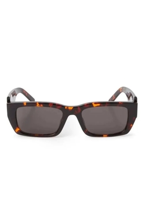 Palm Angels Eyewear rectangular-frame tortoiseshell sunglasses - Brown
