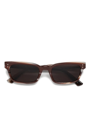 Marni Eyewear Floosa rectangle-frame sunglasses - Brown
