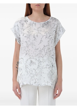 Fabiana Filippi printed top - White