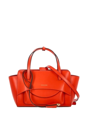 HIDESINS logo-lettering leather tote bag - Red