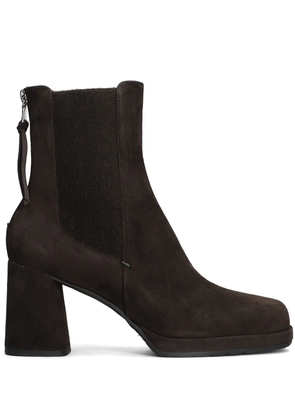 mara bini 80mm suede boots - Brown
