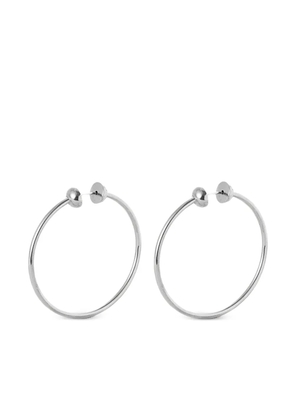 Jenny Bird Icon ball-detailed hoop earrings - Silver
