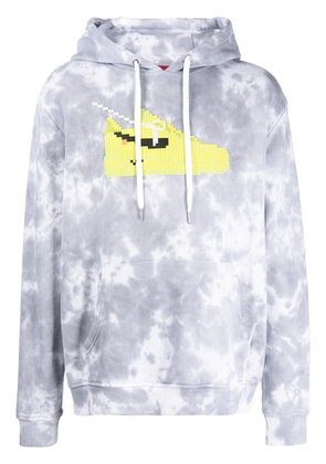 Mostly Heard Rarely Seen 8-Bit Volt tie-dye pullover hoodie - Grey