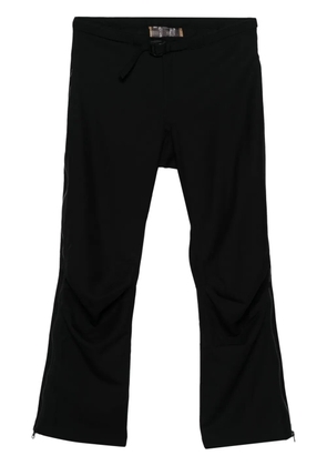 GR10K belted straight-leg trousers - Black