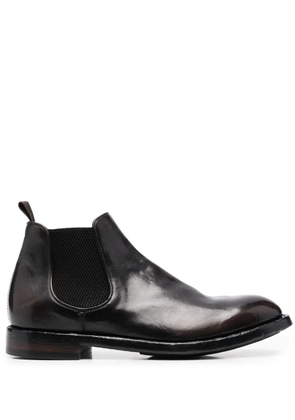 Officine Creative elasticated-panel leather boots - Brown