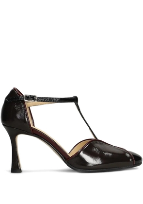 L Arianna T-strap buckle pumps - Black
