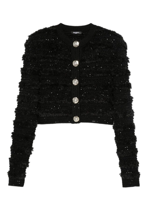 Balmain sequin-embellished cardigan - Black