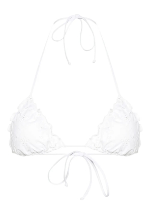 MC2 Saint Barth triangle-cup bikini top - White