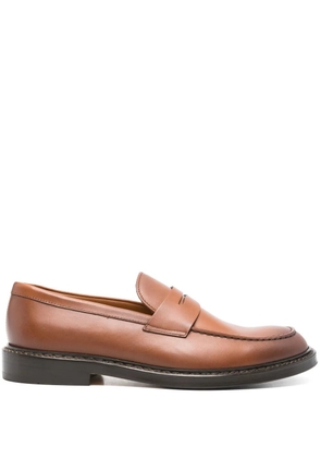 Doucal's leather loafers - Brown