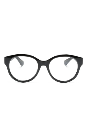 Gucci Eyewear Interlocking G round-frame glasses - Black