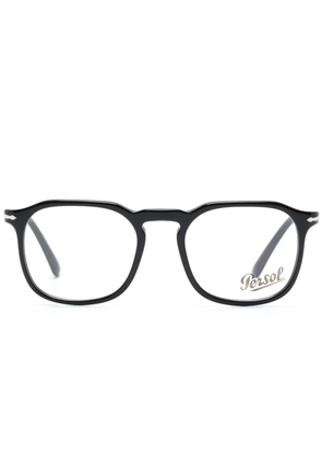 Persol PO3337V logo-engraved round-frame glasses - Black