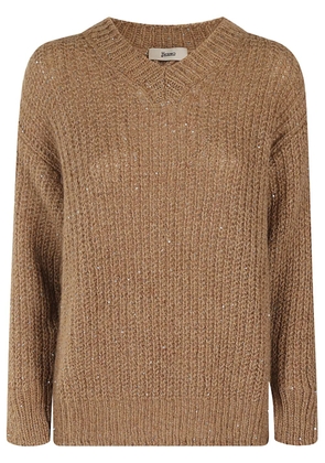 Herno V-neck sweater - Brown