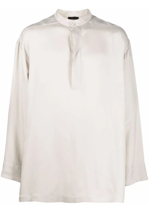Fear Of God mock-neck silk-blend shirt - Neutrals