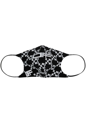 Off-White Arrows monogram-print face mask - Black