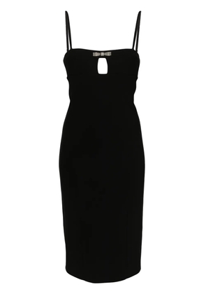 Blumarine bow-embellished midi dress - Black