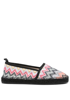 Missoni chevron-knit espadrilles - Black