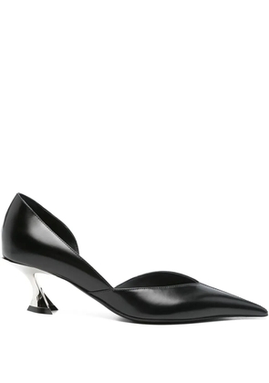 Mugler 55mm Fang sculpted-heel pumps - Black