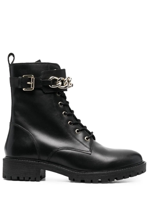 Geox Hoara leather ankle boots - Black