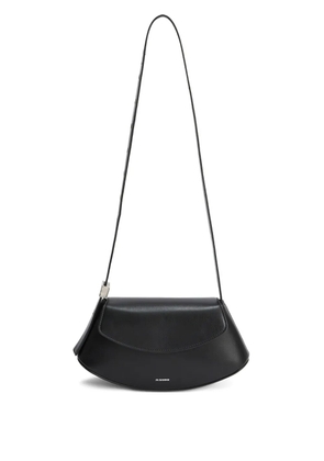 Jil Sander small Eldorado leather shoulder bag - Black