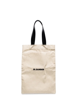 Jil Sander logo-print tote bag - Neutrals