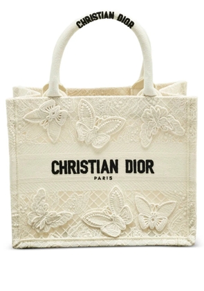 Christian Dior Pre-Owned Book logo-embroidered tote bag - White