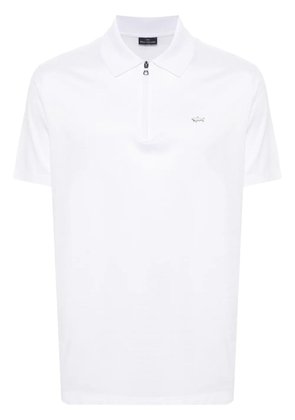 Paul & Shark logo-appliqué polo shirt - White