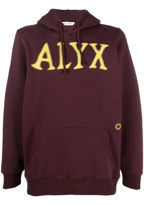 1017 ALYX 9SM logo-print long-sleeved hoodie - Red