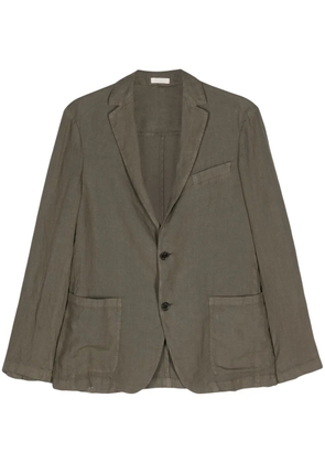 Altea single-breasted linen blazer - Green