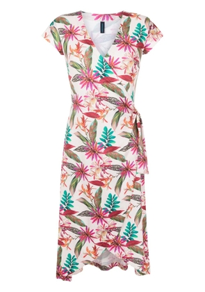 Lygia & Nanny Falcão botanical-print wrap dress - Multicolour