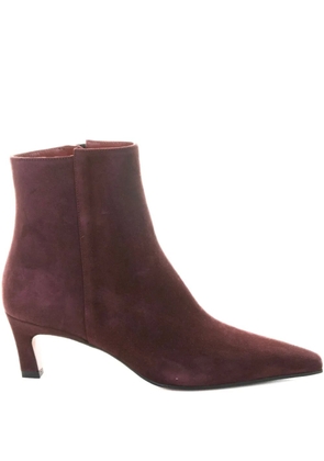 Roberto Festa 50mm pointed-toe zip boots - Red