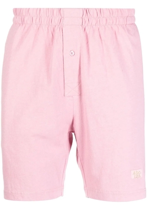 Advisory Board Crystals logo print lounge shorts - Pink