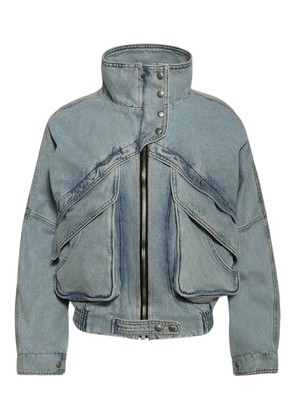 Magda Butrym zip-up denim jacket - Blue