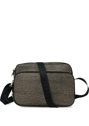 Borbonese patterned camera case cross body bag - Black