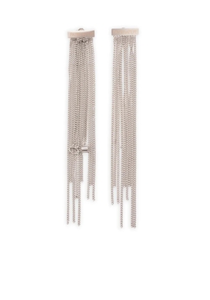 Patrizia Pepe chain-link drop earrings - Silver