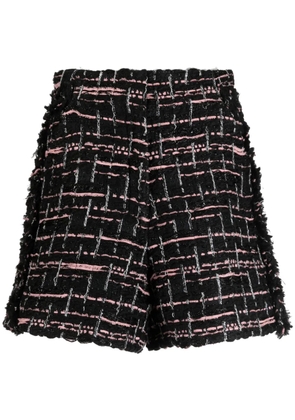 SHIATZY CHEN tweed high-waist shorts - Multicolour