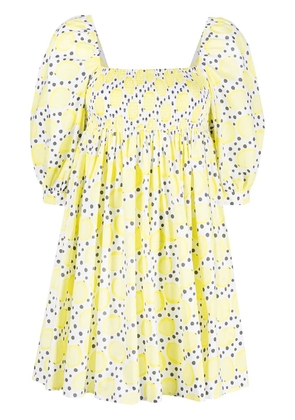 Pitusa printed babydoll dress - Yellow