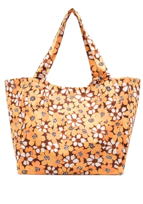 Faithfull the Brand floral-print cotton shoulder bag - Orange