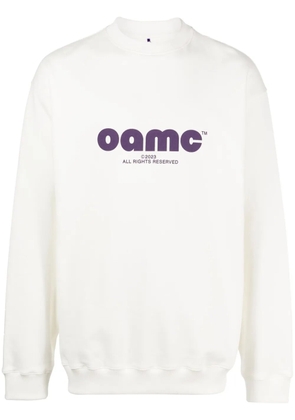 OAMC logo-print crew-neck sweatshirt - White