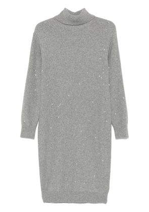Peserico sequinned midi dress - Grey