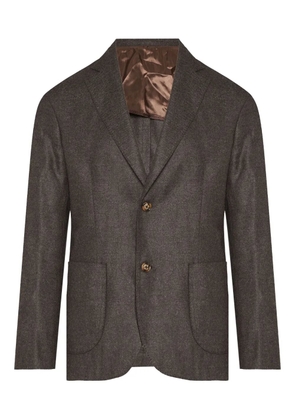 Barba single-breasted blazer - Brown