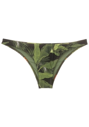 Lygia & Nanny tropical-print low-rise bikini bottoms - Green